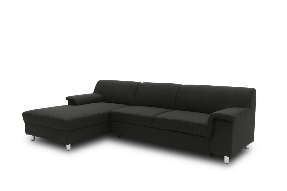 Freisteller von MID.YOU ECKSOFA Schwarz Webstoff.