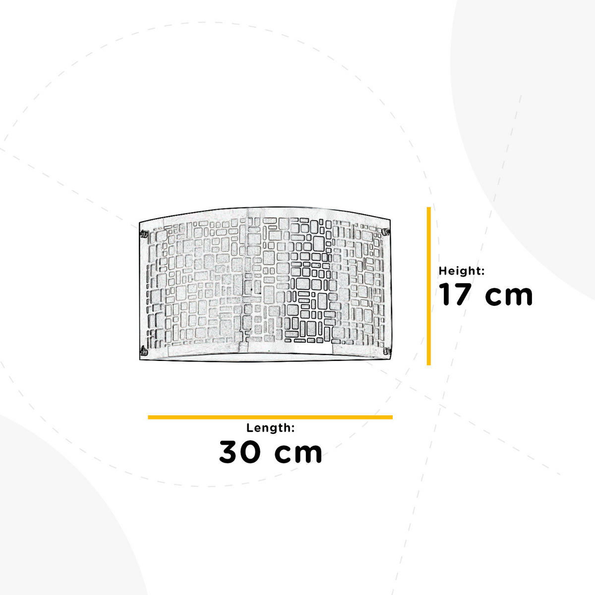 WANDLEUCHTE Bruce 30/17/17 cm   - Chromfarben, Basics, Metall (30/17/17cm)