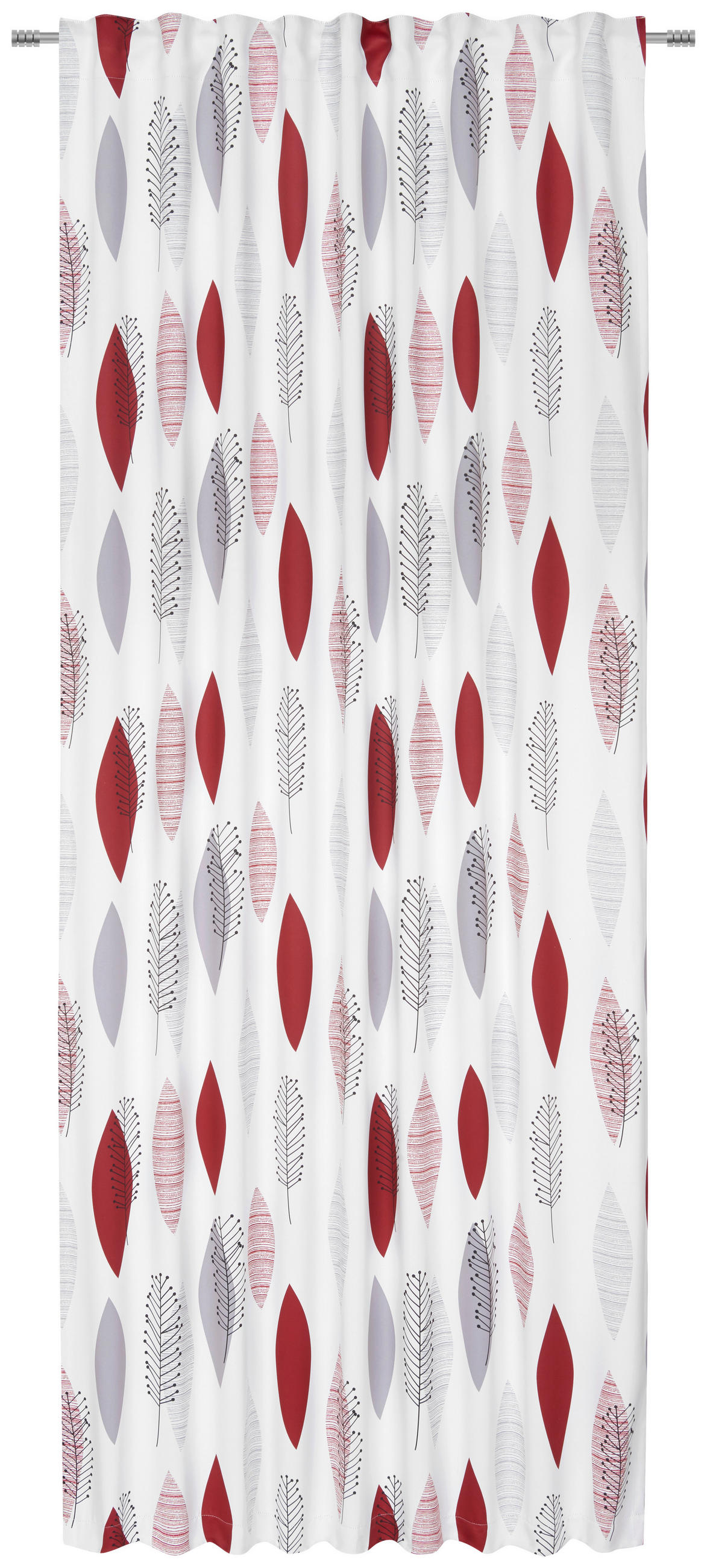 VERDUNKELUNGSVORHANG black-out (lichtundurchlässig)  - Rot, KONVENTIONELL, Textil (135/245cm) - Esposa