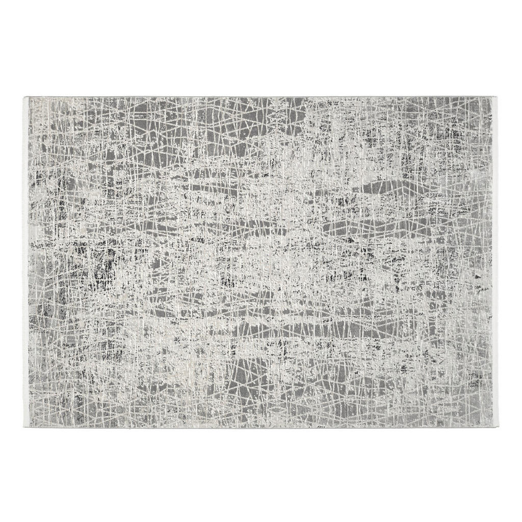 Thumbnail - Dieter Knoll Teppich Thalmar, Grau, Hellgrau, Textil, Abstraktes, rechteckig, 120x170 cm, für Fußbodenheizung geeignet, ...