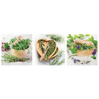 GLASBILD Essen & Trinken  - Multicolor, KONVENTIONELL, Glas (30/30cm) - Euroart