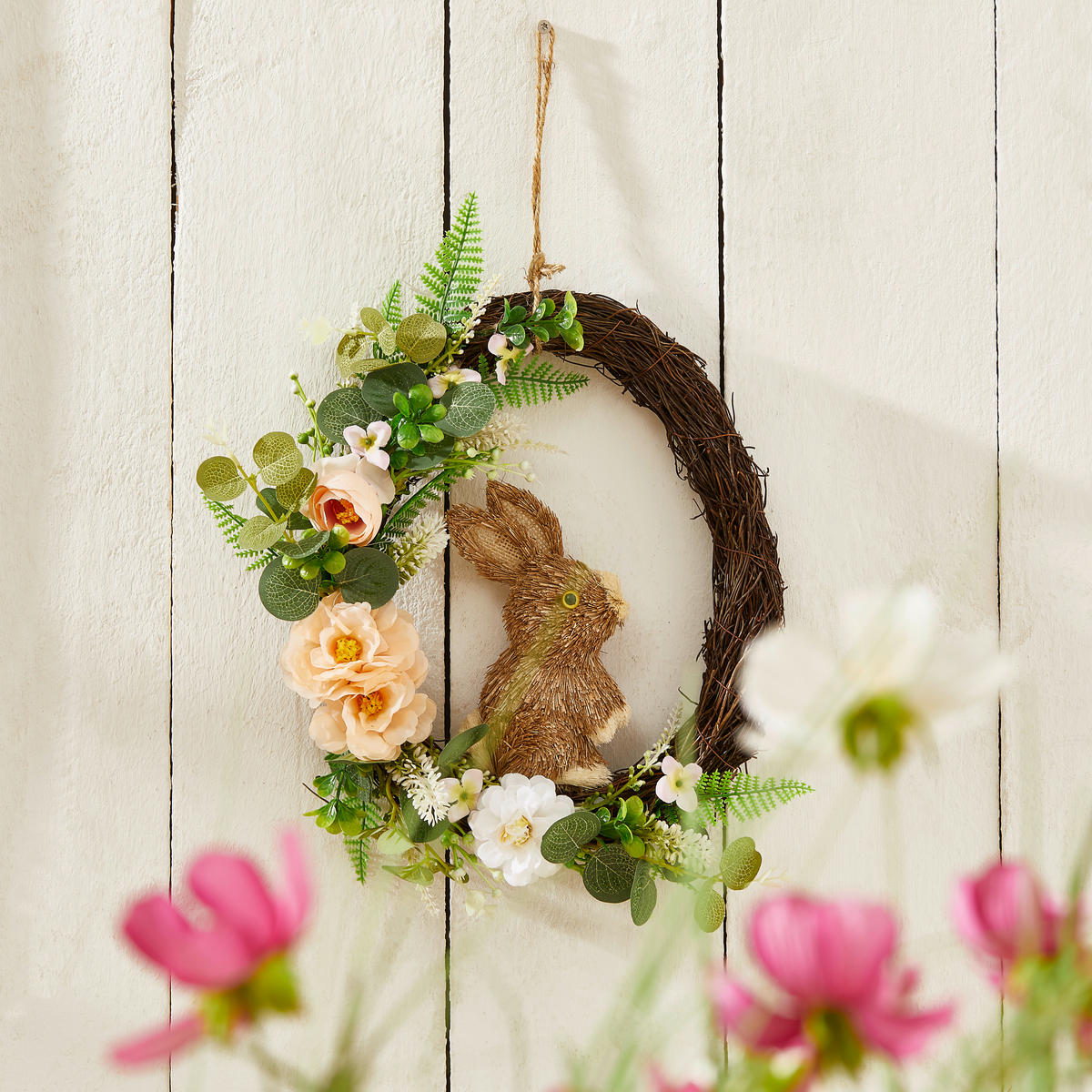 FRÜHLINGSKRANZ  - Multicolor, LIFESTYLE, Naturmaterialien/Kunststoff (28/30cm)
