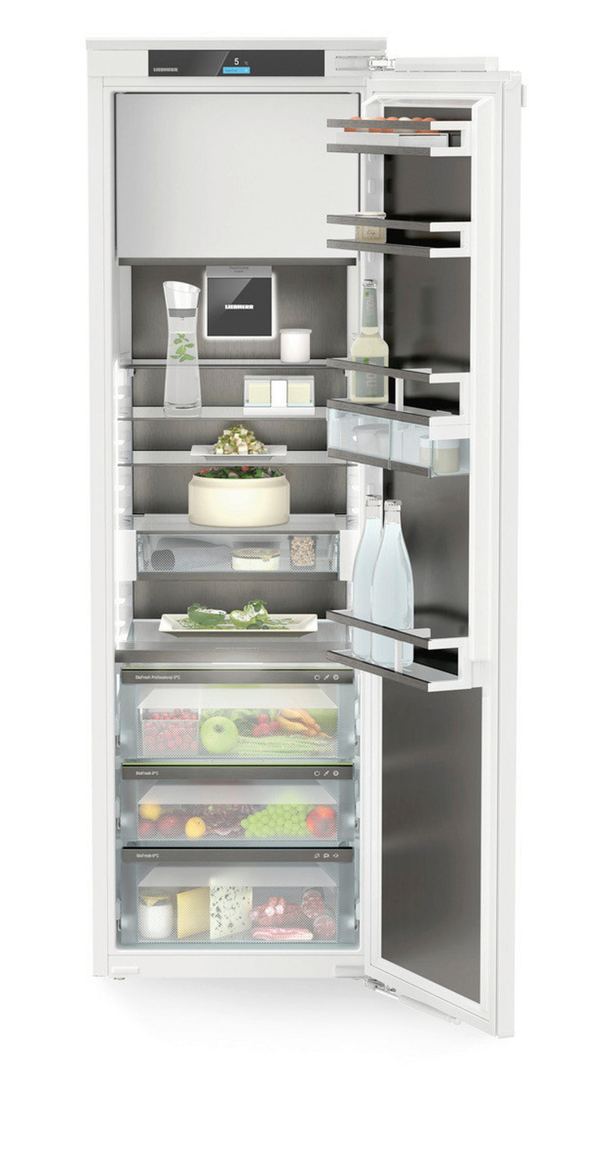 KÜHLSCHRANK 55,9/177/54,6 cm IRBBSCI5171  - Weiß/Grau, Basics, Glas/Metall (55,9/177/54,6cm) - Liebherr