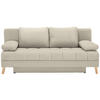 SCHLAFSOFA in Webstoff Creme  - Creme/Naturfarben, Konventionell, Holz/Textil (195/90/90cm) - Cantus