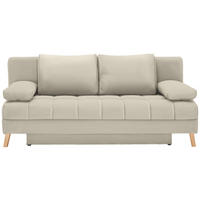 SCHLAFSOFA in Webstoff Creme  - Creme/Naturfarben, Konventionell, Holz/Textil (195/90/90cm) - Cantus