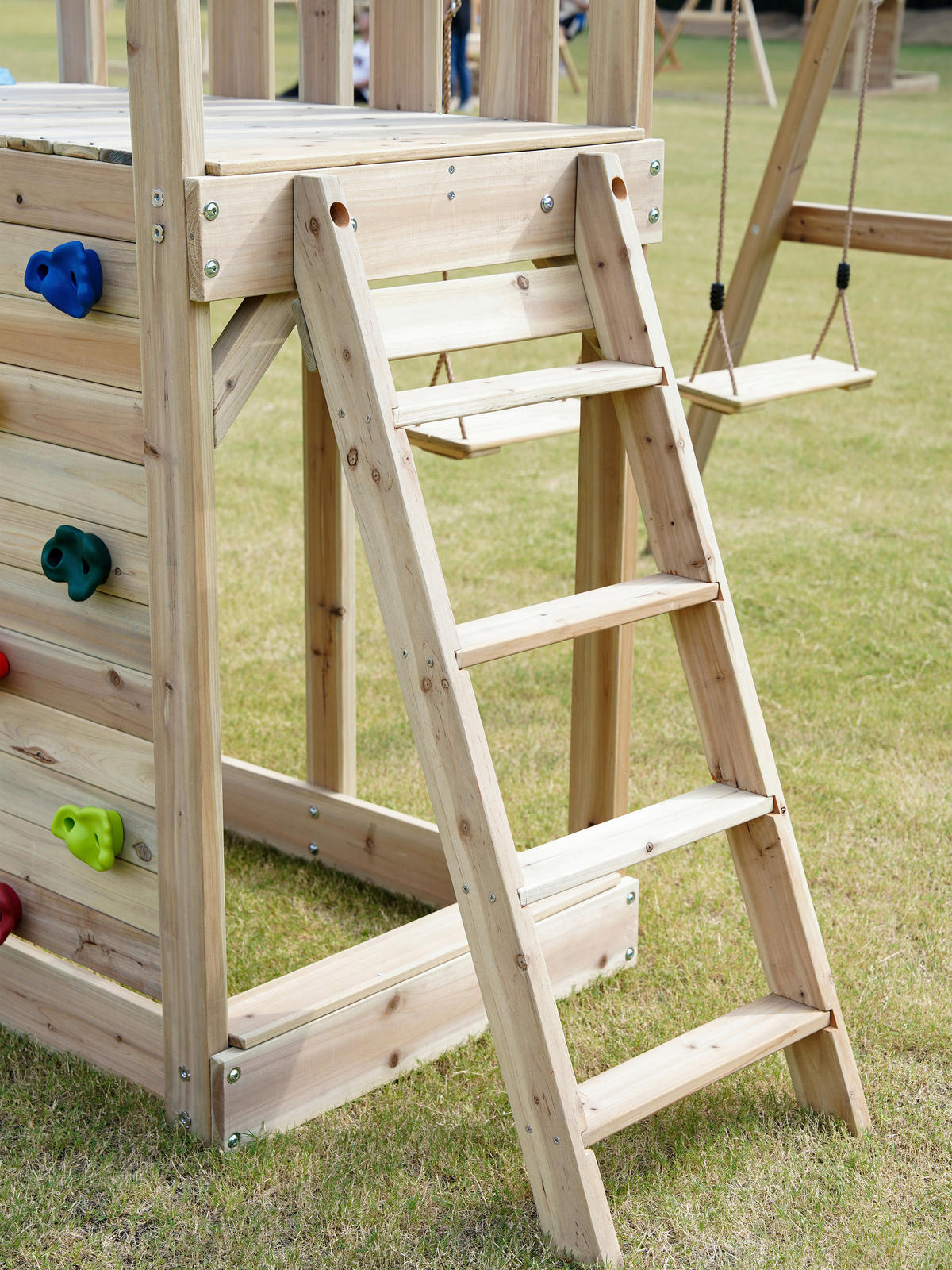 SPIELTURM 342/267/375 cm  - Blau, KONVENTIONELL, Holz/Kunststoff (342/267/375cm) - Ambia Garden