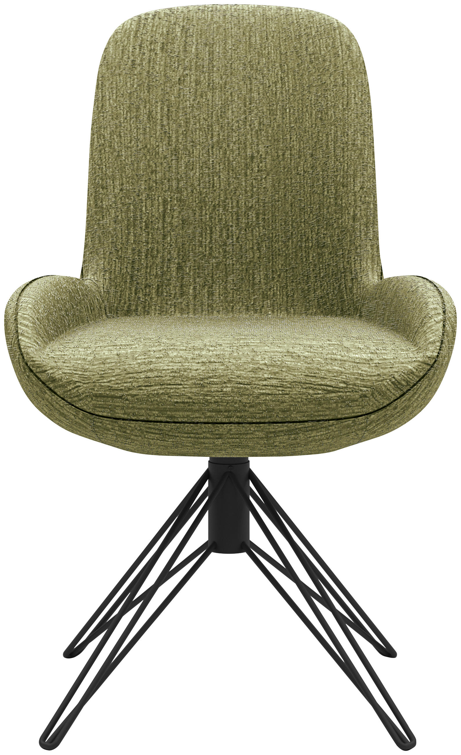 Thumbnail - Musterring Stuhl, Grün, Textil, Rundrohr, Haarnadel, 55x90x62 cm, Lederauswahl, Stoffauswahl, Typenauswahl, Sitzfläche 3...