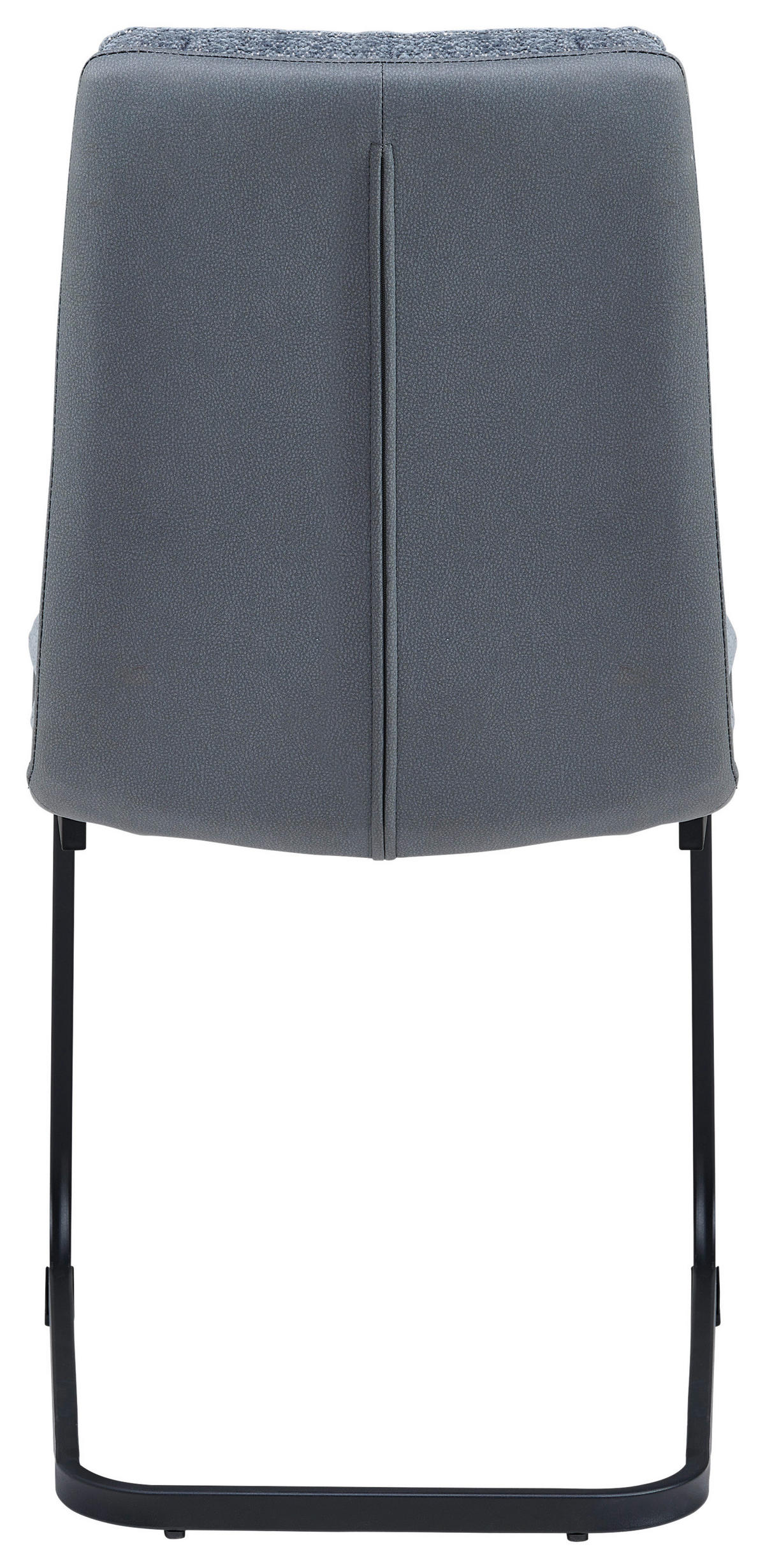 SCHWINGSTUHL  in Eisen Webstoff  - Schwarz/Grau, MODERN, Textil/Metall (45/91.5/62cm) - Livetastic