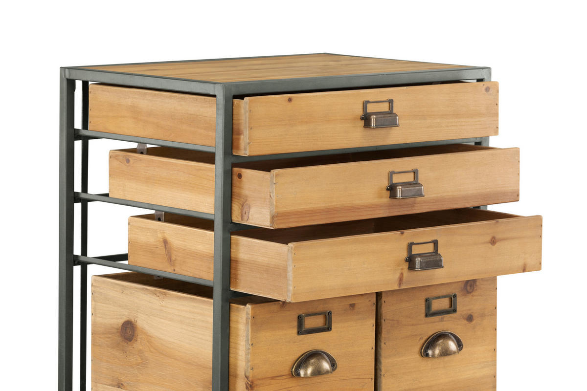 KOMMODE  in 50/120/38 cm  - Messingfarben/Schwarz, KONVENTIONELL, Holz/Metall (50/120/38cm) - Livetastic