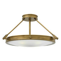 DECKENLEUCHTE  55.9/29.3 cm    - Messingfarben, KONVENTIONELL, Glas/Metall (55.9/29.3cm) - Elstead Lighting