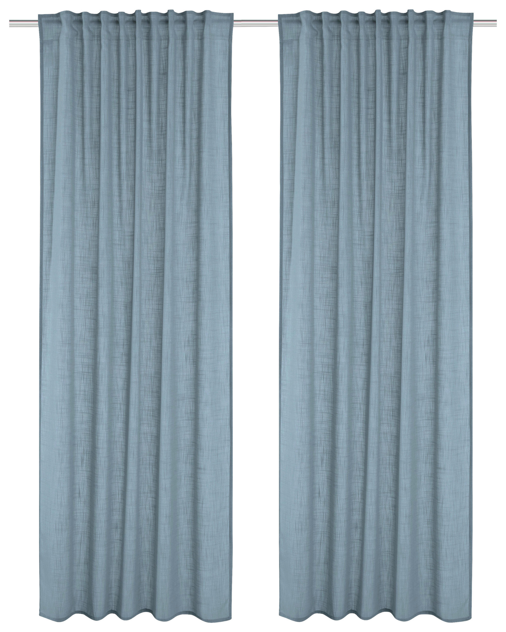 HOMEBasics Fertigvorhang Softy Blau 140x245 cm