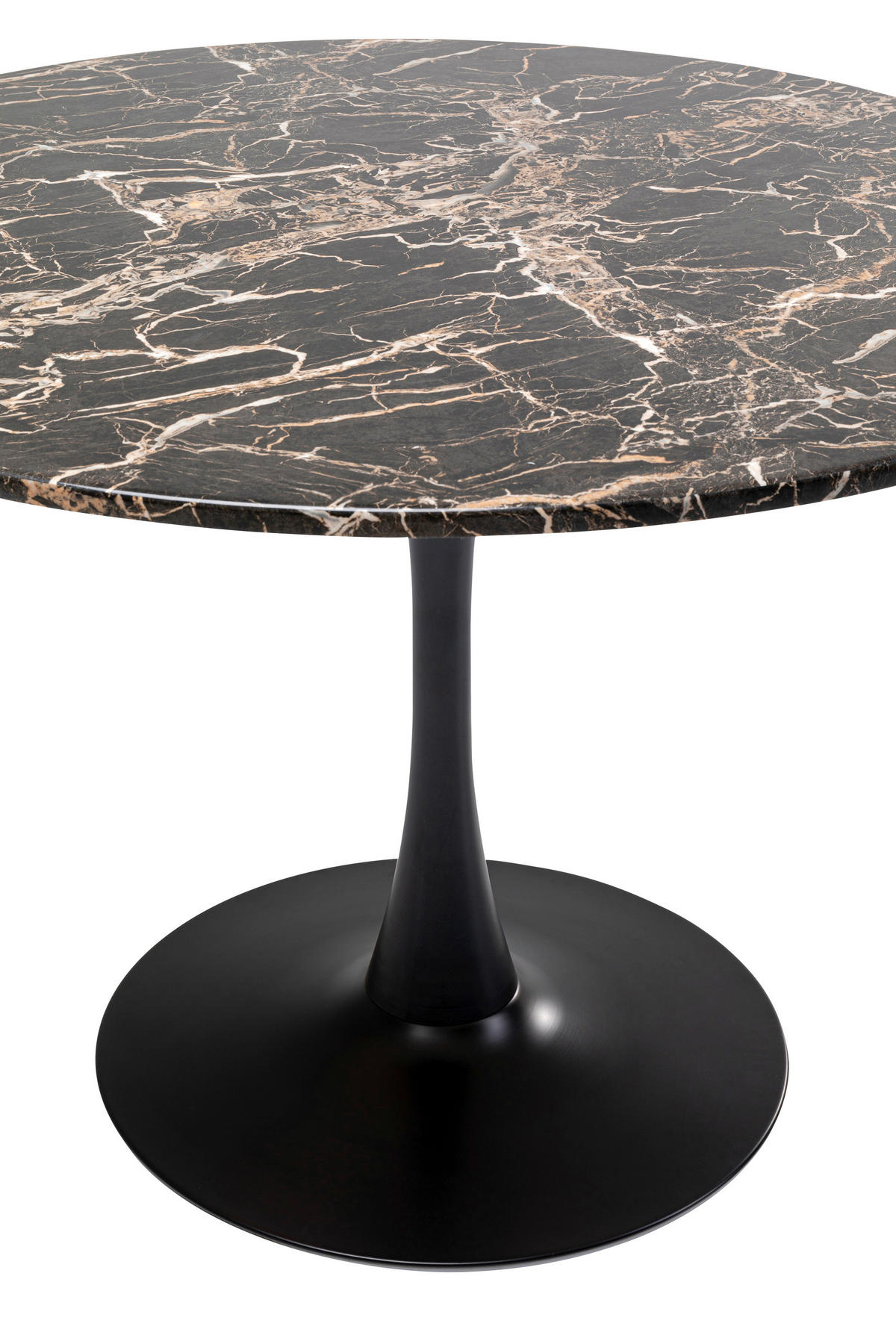 ESSTISCH in Holzwerkstoff 110/110/72 cm  - Schwarz/Braun, Design, Holzwerkstoff/Metall (110/110/72cm) - Kare-Design