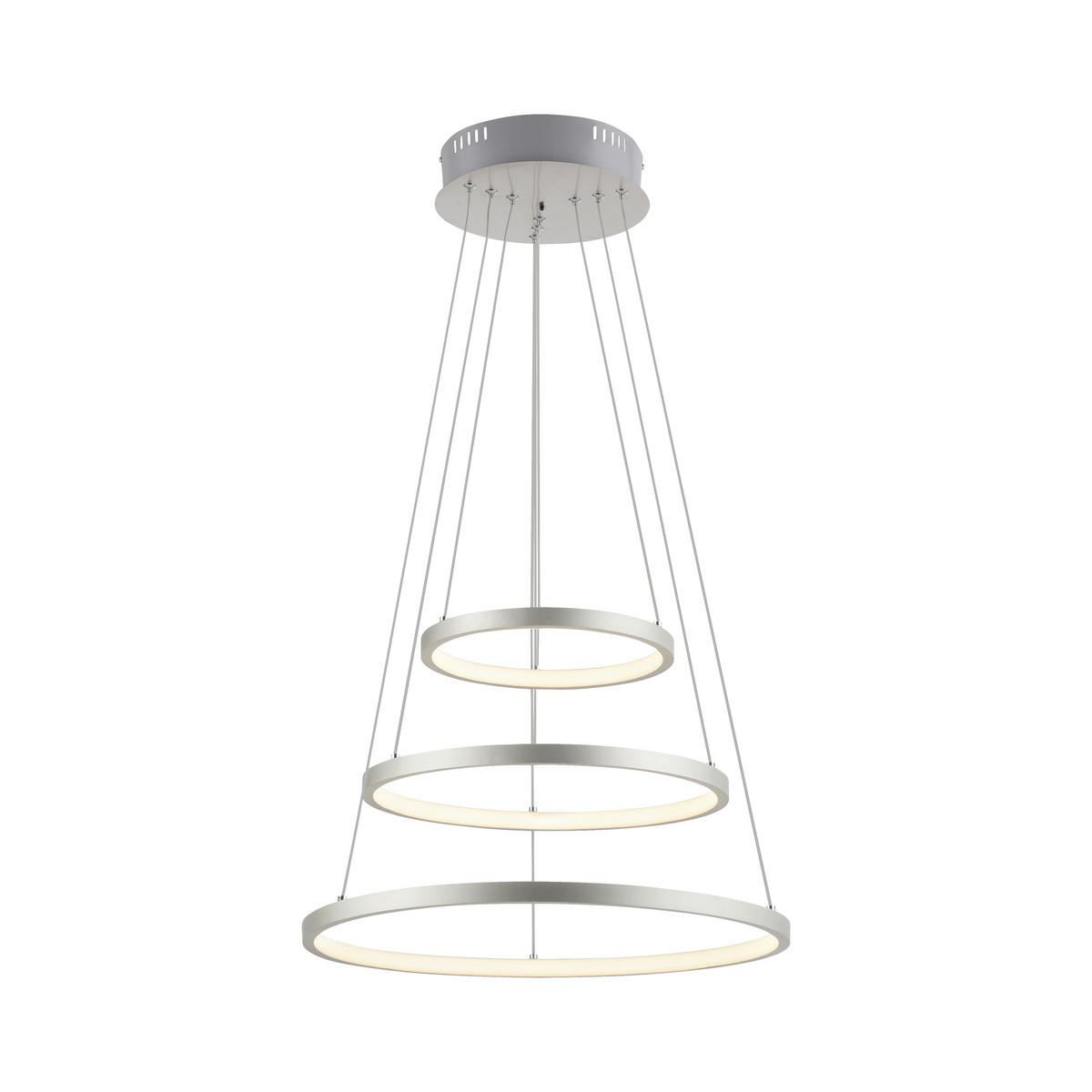 LUSTRĂ LED  - culoare nichel, Trend, plastic/metal (50cm) - Novel