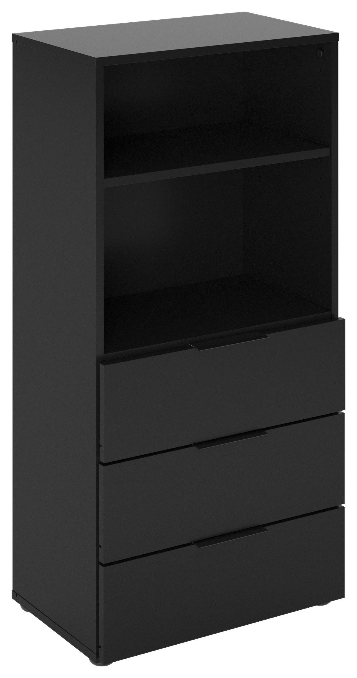 KOMMODE  in 50/101/32 cm  - Schwarz, KONVENTIONELL, Holzwerkstoff/Kunststoff (50/101/32cm) - MID.YOU