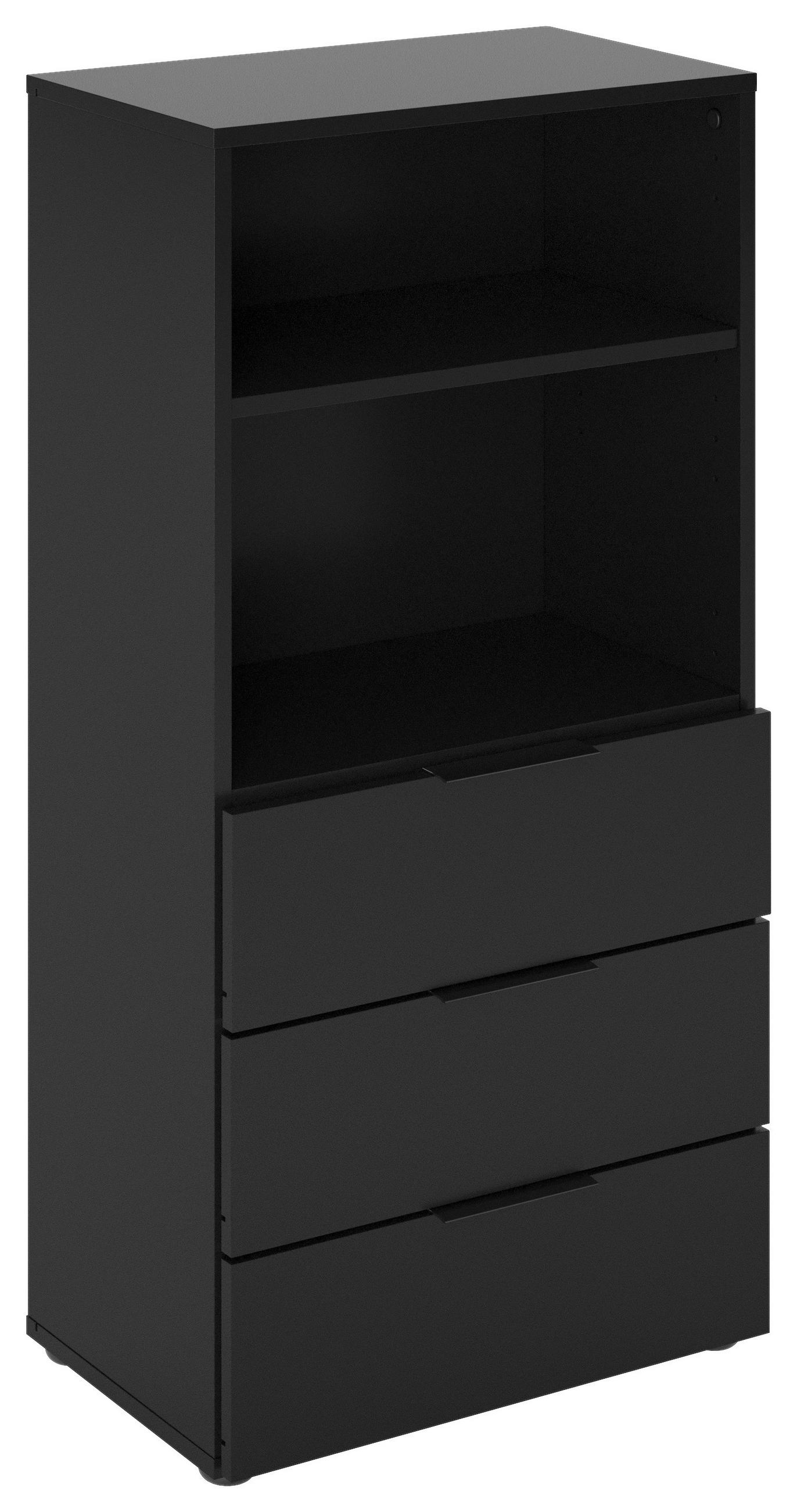 Mid.you Kommode Schwarz 50x101x32 cm