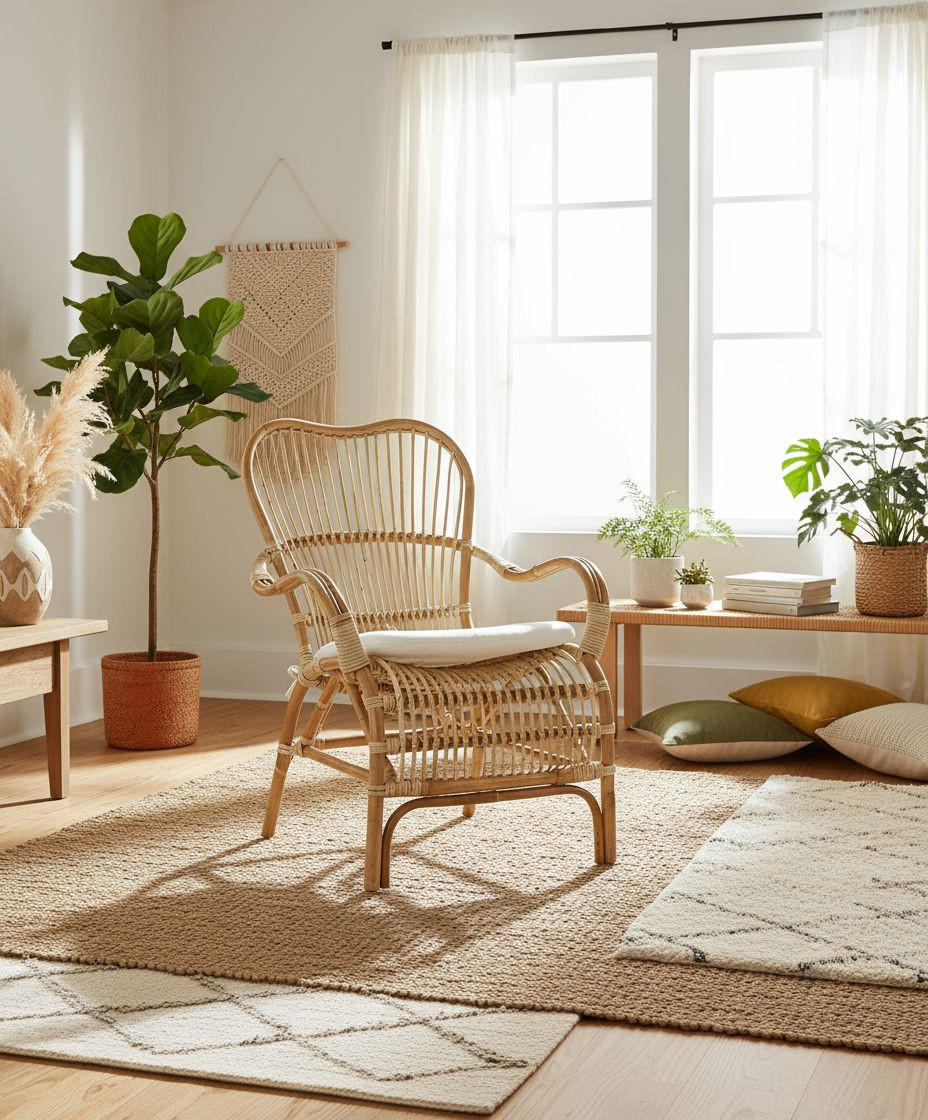 KRESLO Z BAMBUSU, drevo, prírodné materiály, prírodná farba - biela/prírodná farba, Natur, drevo/textil (66/88/82cm) - Livetastic