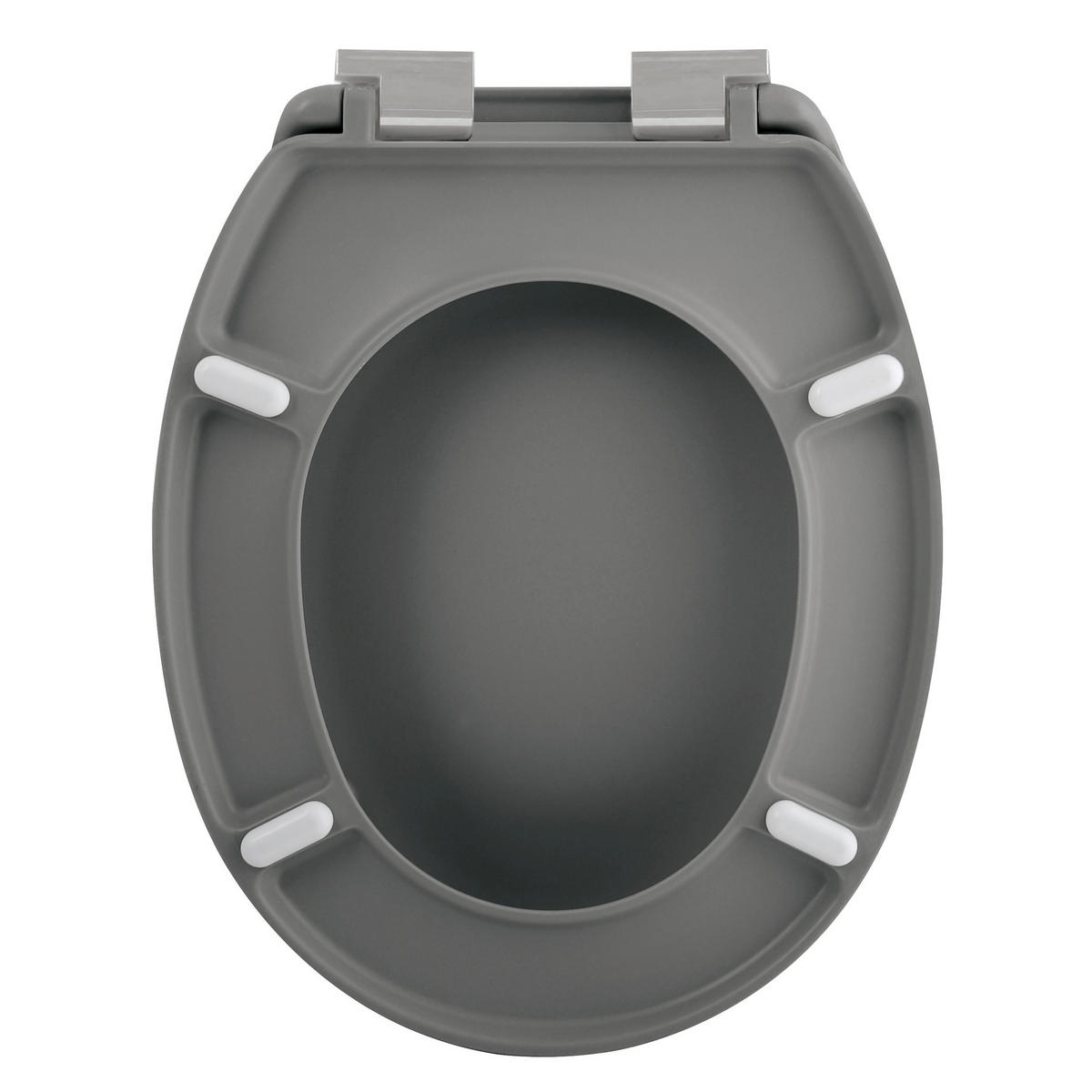 WC-SITZ - Anthrazit, Basics, Kunststoff (45.5/37/5.5cm) - Spirella
