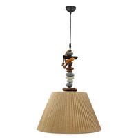 PENDELLEUCHTE 45/110 cm   - Hellbraun/Dunkelbraun, KONVENTIONELL, Kunststoff/Textil (45/110cm)