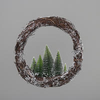 DEKOZWEIG  - Schwarz, Natur, Kunststoff (30cm)