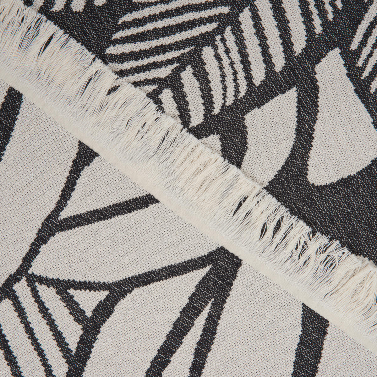 STRANDTUCH Palm Grau, Silberfarben 100/180 cm  - Silberfarben/Grau, KONVENTIONELL, Textil (100/180cm) - Esposa
