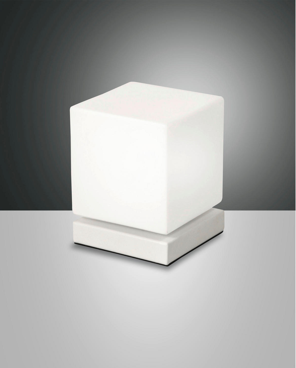 LED-TISCHLEUCHTE 11/11/14 cm   - Weiß, Basics, Glas/Metall (11/11/14cm) - Fabas Luce