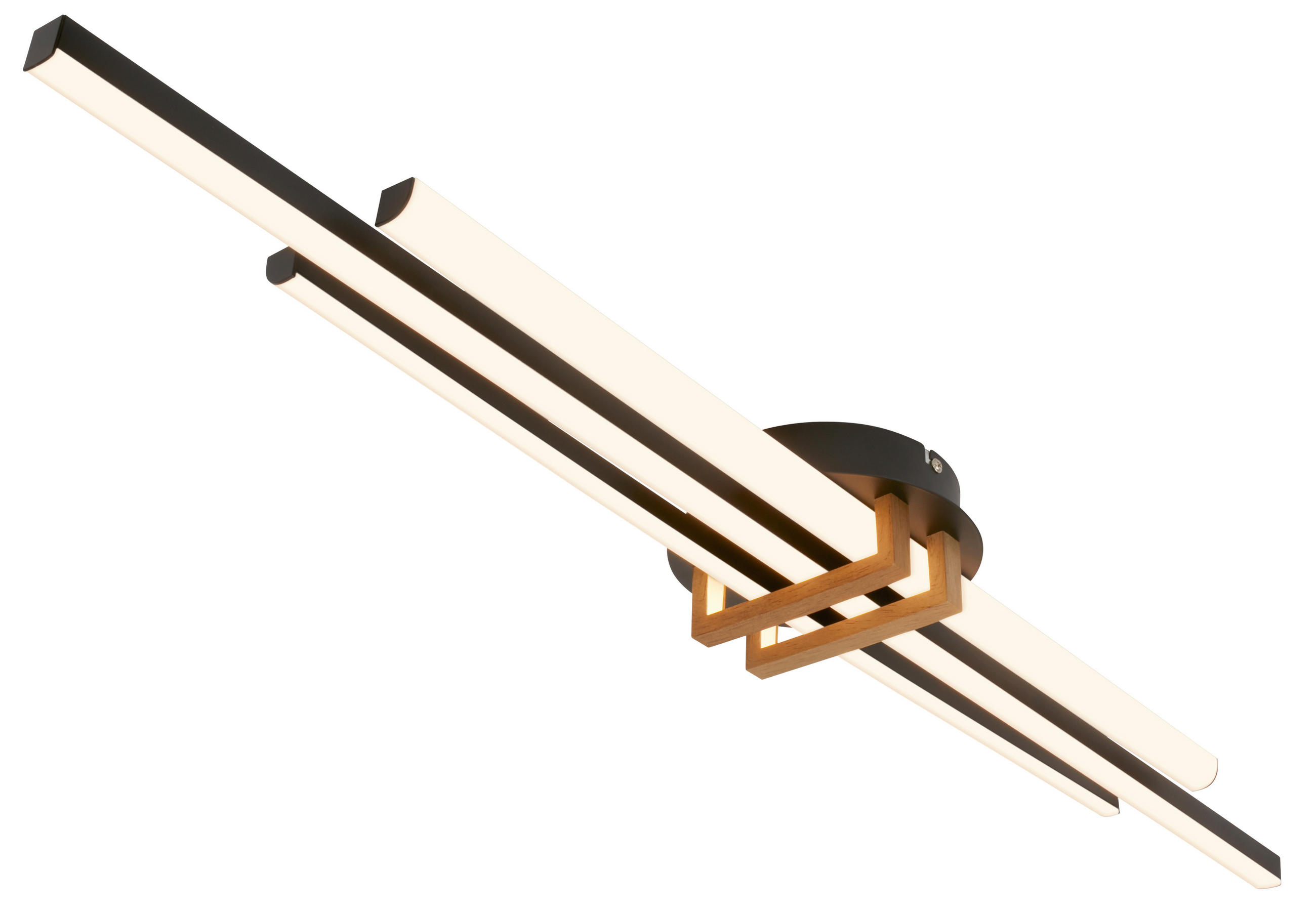 LED PLAFONJERA VINKA  - crna, Dizajnerski, metal/plastika (98/16/6,6cm)