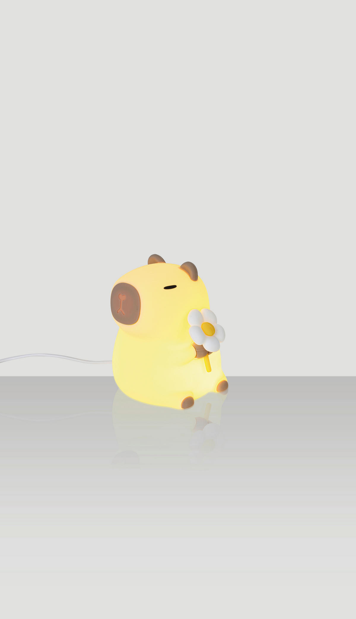 NACHTLICHT Capybara 9,2/11,1/9,1 cm   - Creme, Trend, Kunststoff (9,2/11,1/9,1cm) - Novel