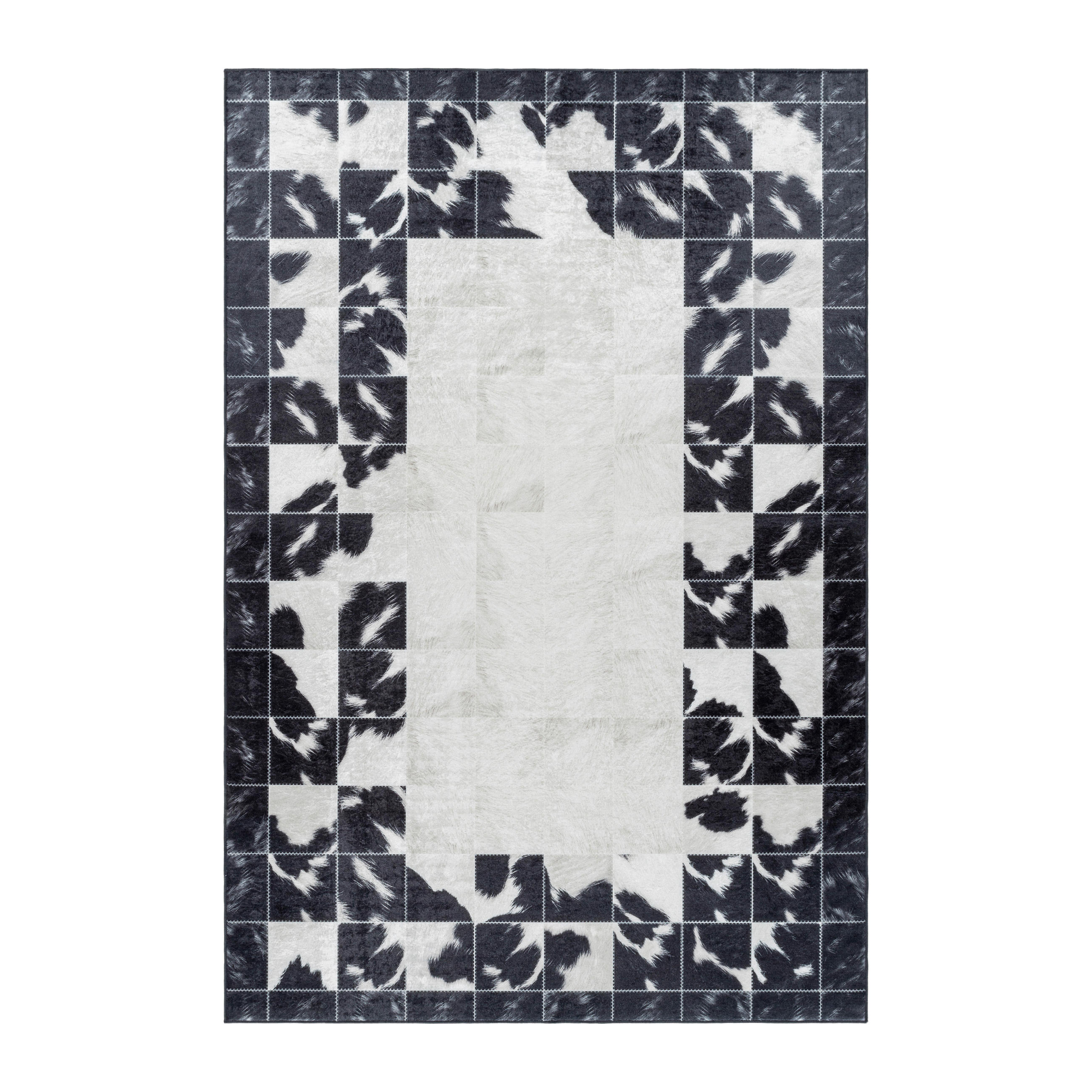 FLACHWEBETEPPICH 200/290 cm Fiesta Creme, Schwarz  - Creme/Schwarz, Design, Leder/Textil (200/290cm) - Novel