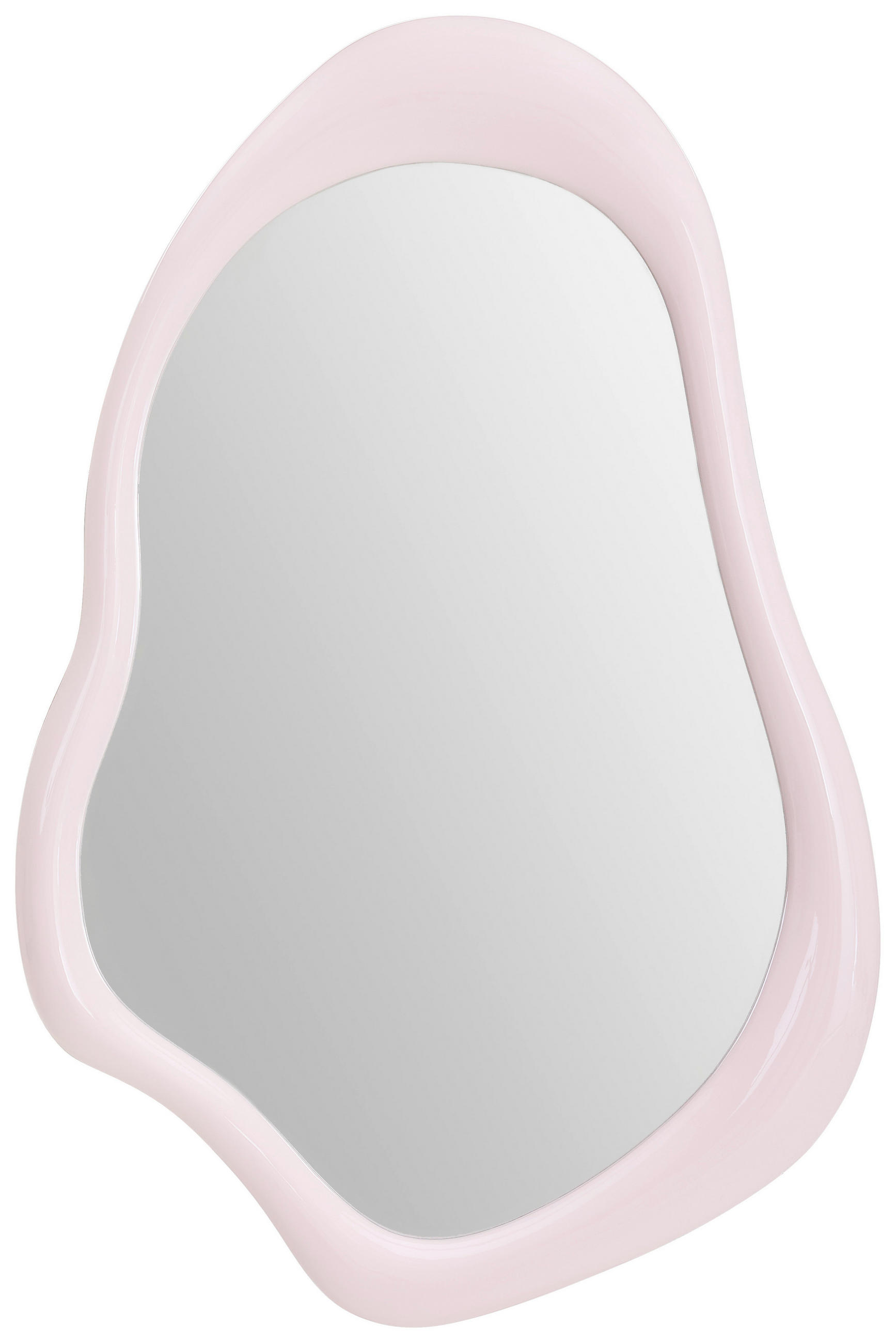 WANDSPIEGEL 60/90/4,5 cm    in Freiform  - Rosa, LIFESTYLE, Glas/Holzwerkstoff (60/90/4,5cm) - Novel