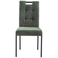 STOL, kovina zelena  - črna/zelena, Moderno, kovina (46/91/61cm) - Carryhome