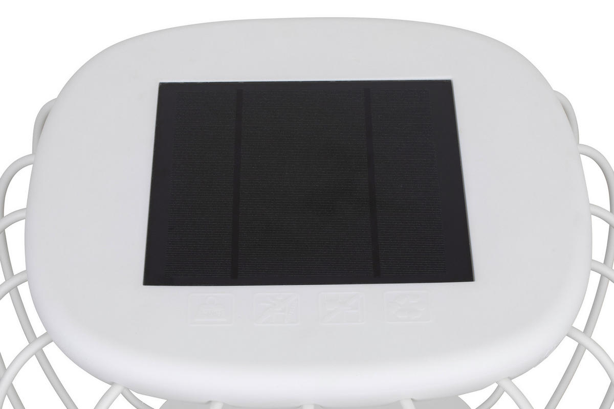 AUßENLEUCHTE 40/30 cm   - Weiß, Trend, Kunststoff/Metall (40/30cm) - Novel