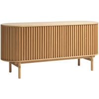 SIDEBOARD ekfärgad  160/73/45 cm  - ekfärgad, Design, trämaterial/trä (160/73/45cm) - Niels Andersson