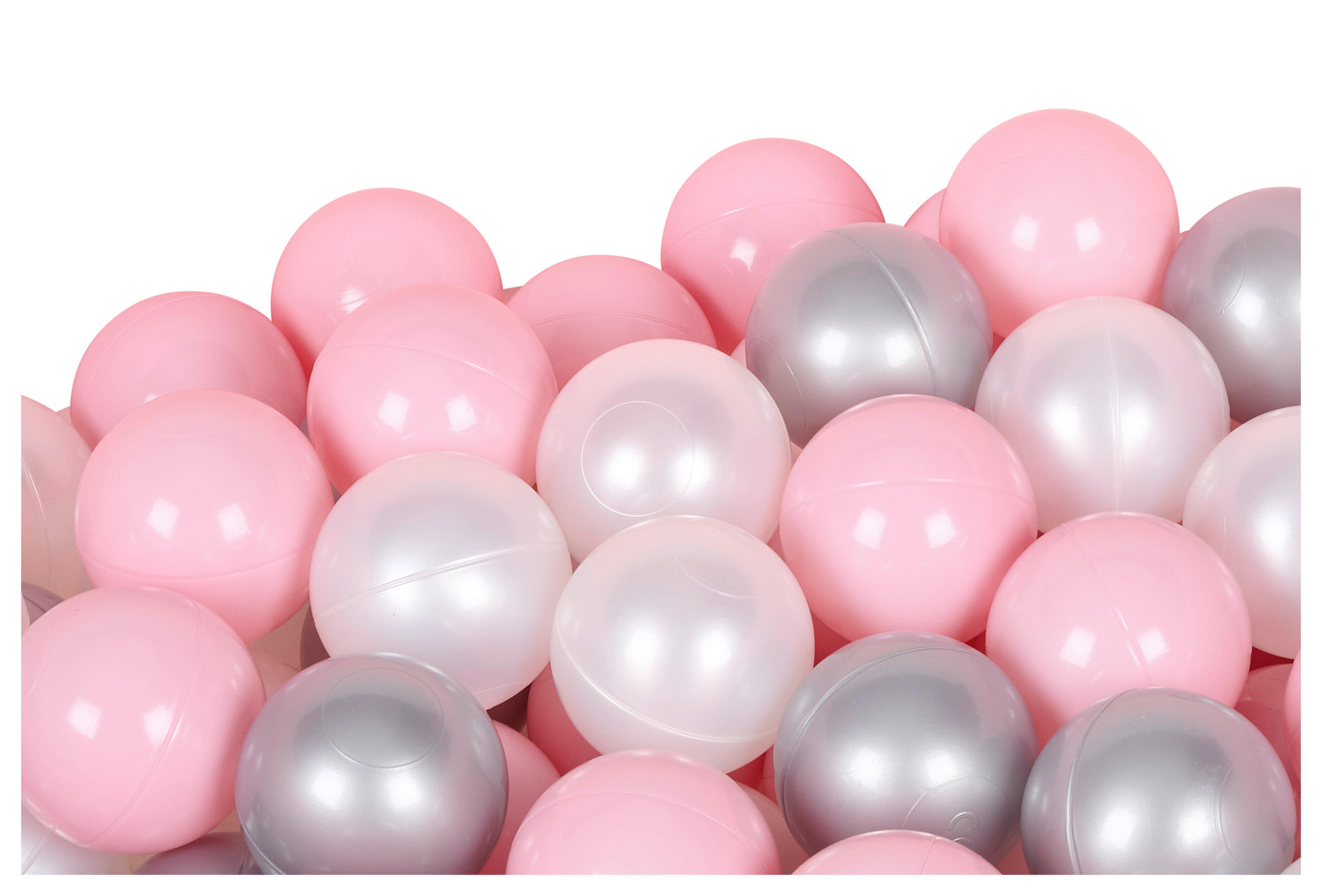 BÄLLESET - Pink/Silberfarben, Basics, Kunststoff - My Baby Lou