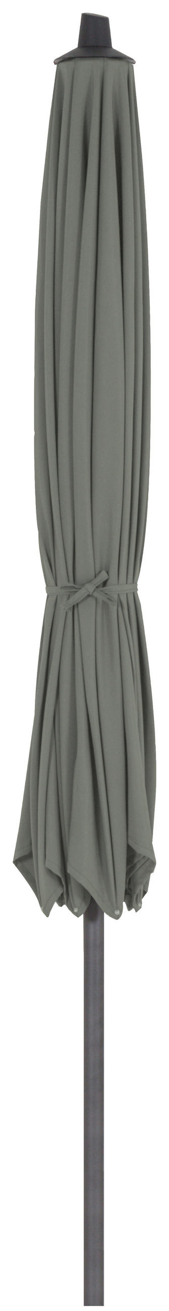 SONNENSCHIRM 350 cm  - Anthrazit/Olivgrün, KONVENTIONELL, Textil/Metall (350/350cm) - Siena Garden