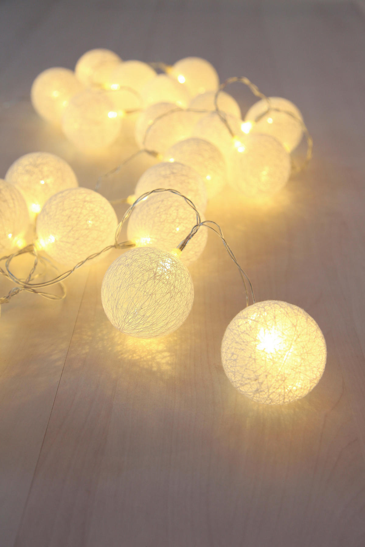 LICHTERKETTE - Weiss/Silberfarben, Basics, Kunststoff/Metall (6/285cm) - Globo