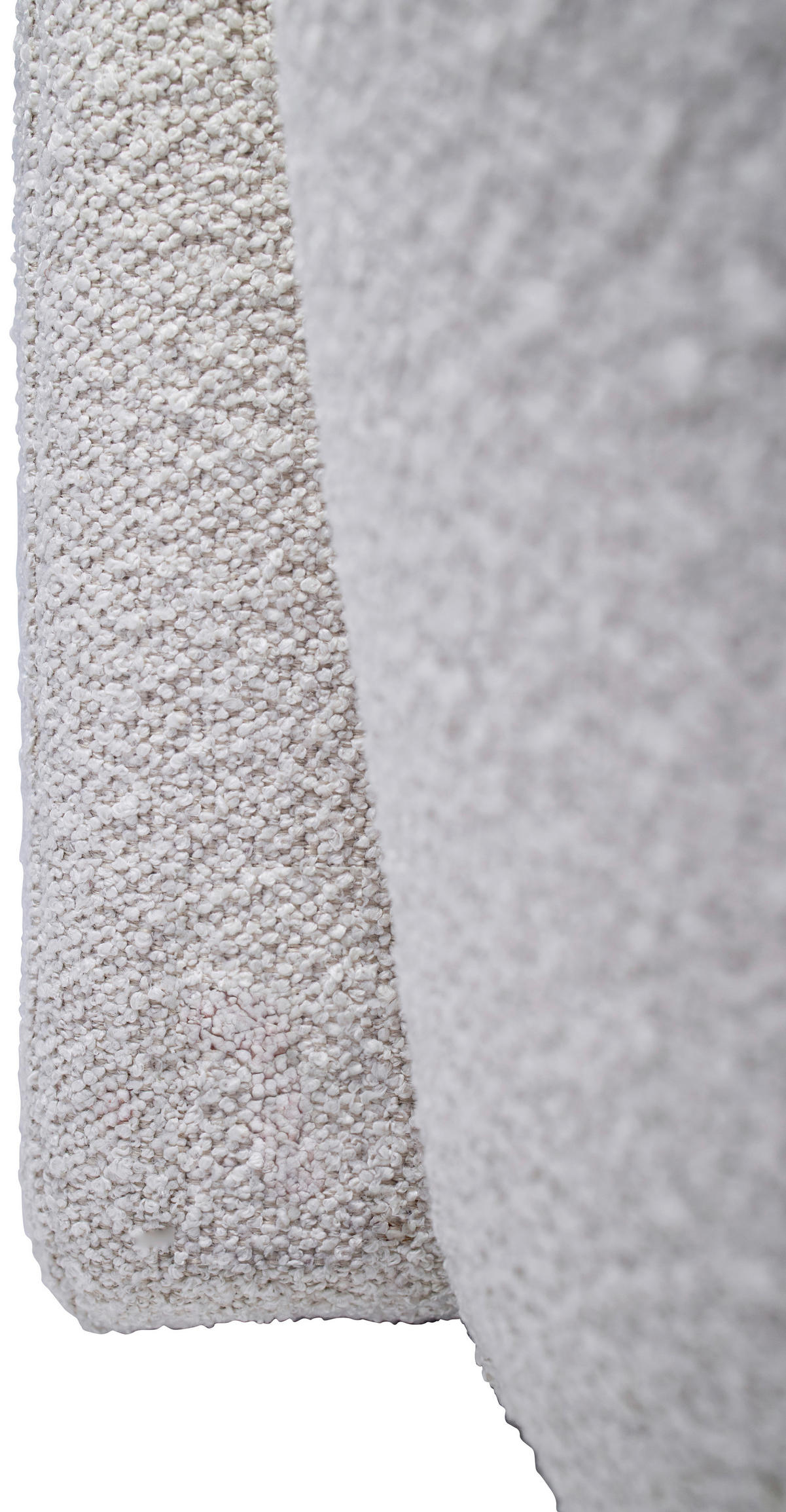 ECKSOFA Perlmutt Bouclé Rückenkissen, Rücken echt  - Perlmutt/Schwarz, KONVENTIONELL, Kunststoff/Textil (257/170cm) - Tom Tailor