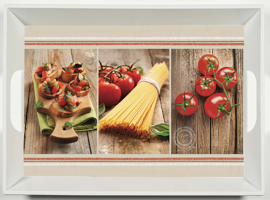 SERVIRNI PLADENJ      34,5/46 cm        - rumena/rdeča, Konvencionalno, umetna masa (34,5/46cm) - Homeware