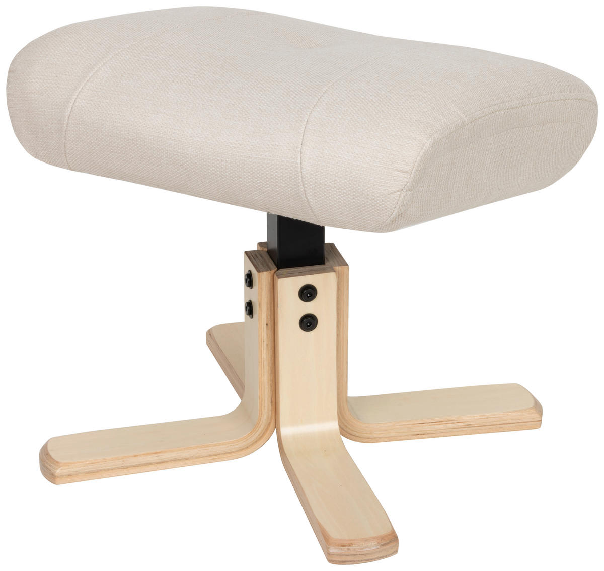 RELAXSESSELSET Webstoff    - Creme/Naturfarben, Design, Holz/Textil (80/109/79cm) - Livetastic
