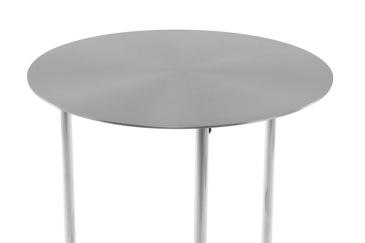 BEISTELLTISCH Silberfarben  - Silberfarben, Design, Metall (40/54/40cm) - Kayoom
