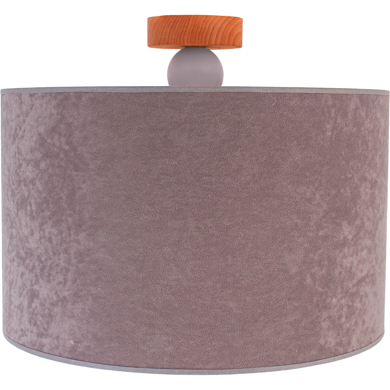 STROPNÉ SVIETIDLO, 40/35 cm  - sivá, Basics, drevo (40/35cm)