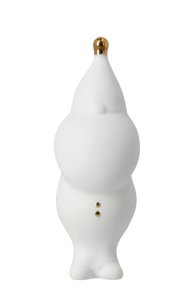 WEIHNACHTSMANN - Weiss, Basics, Keramik (3,8/3,5/5,5cm)