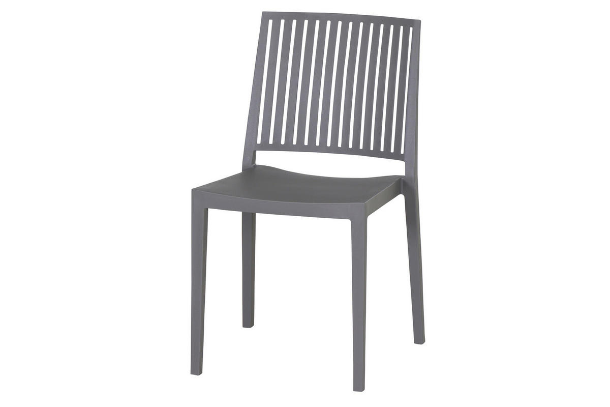 GARTENGARNITUR 3-teilig  - Grau, Basics, Holzwerkstoff/Kunststoff (65/80/65cm) - Siena Garden
