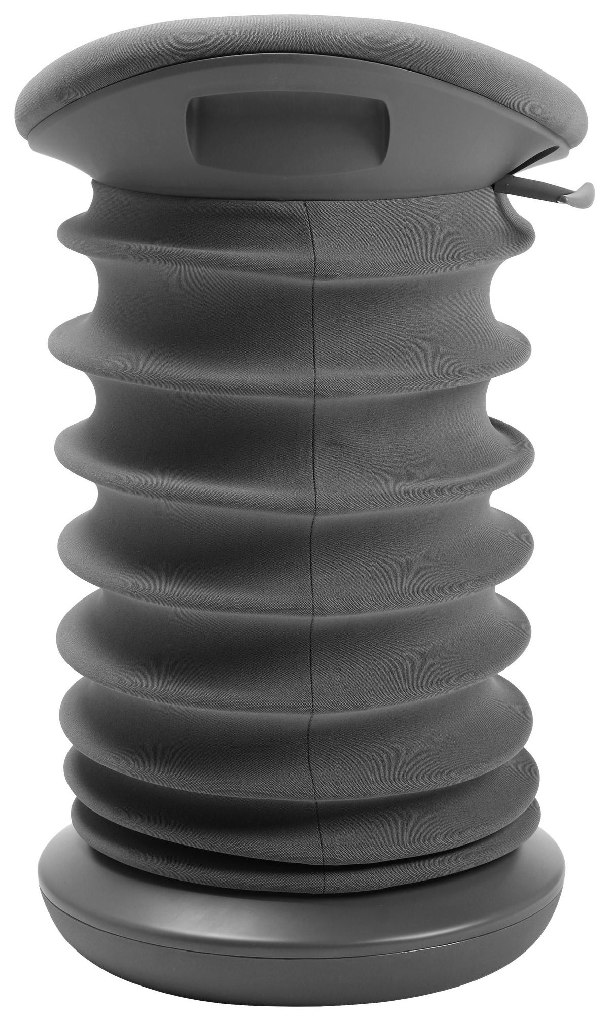 BÜROHOCKER Grau  - Anthrazit/Grau, Design, Kunststoff/Textil (37,5/53-64/36cm) - Topstar