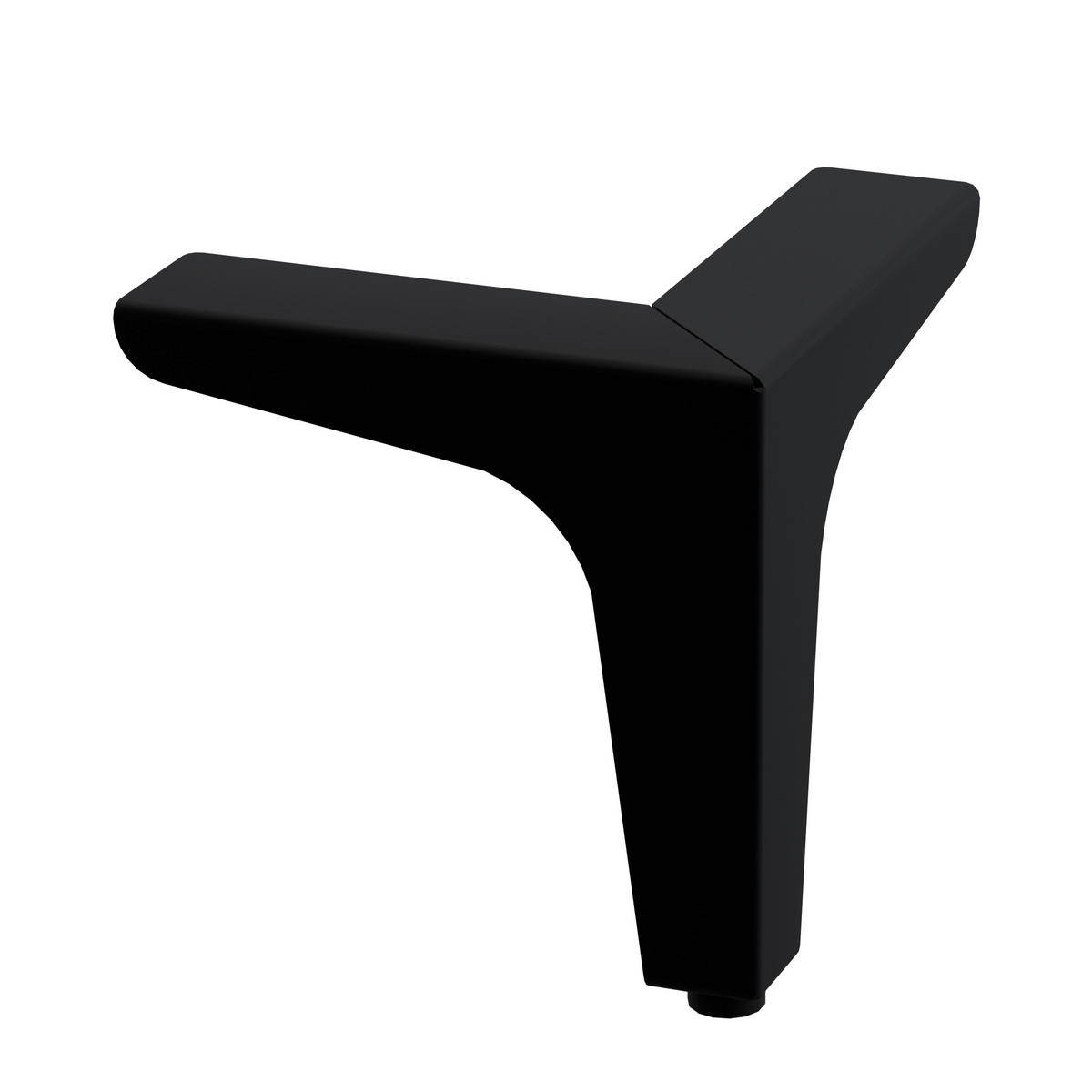 BOXSPRING KREVET 180/200 cm     crna  - crna/boje aluminija, Design, tekstil/metal (180/200cm) - Dieter Knoll