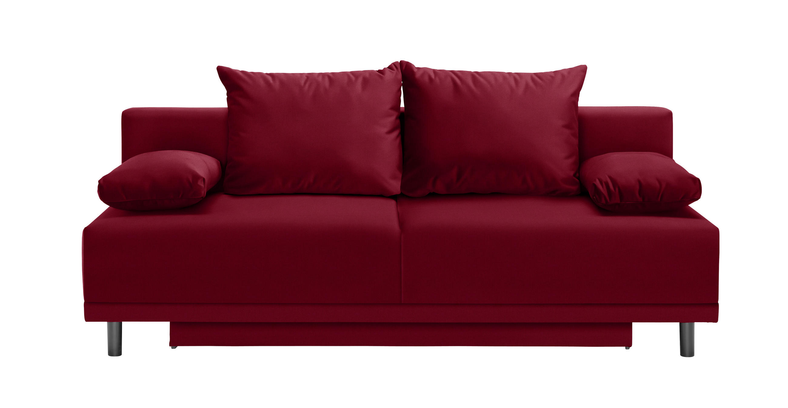 Schlafsofa in Textil Rot
