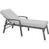 LEŽALJKA VRTNA  siva, svijetlo siva  metal, plastika, tekstil      - siva/svijetlo siva, Design, metal/tekstil (75/190cm) - Ambia Garden