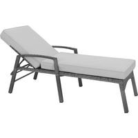 LEŽALJKA VRTNA  siva, svijetlo siva  metal, plastika, tekstil      - siva/svijetlo siva, Design, metal/tekstil (75/190cm) - Ambia Garden