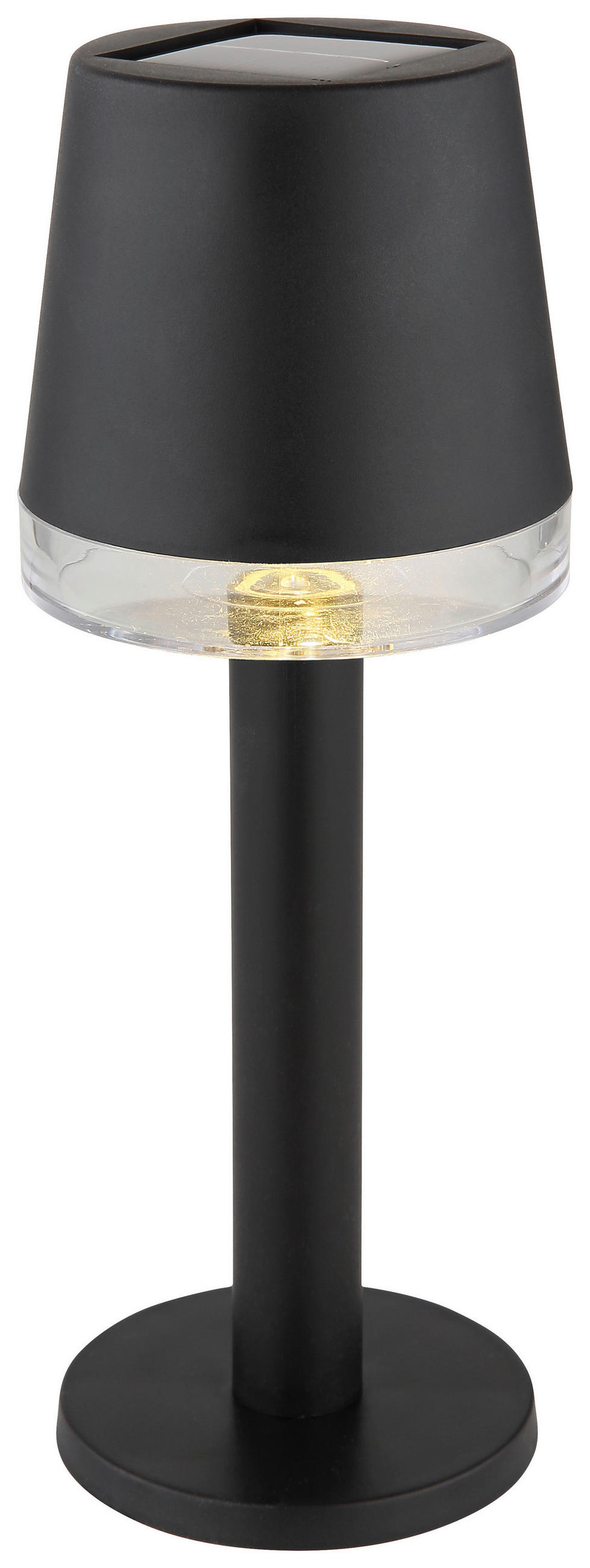 Solar-Tischleuchte Schwarz Samanta H: 21,5 cm