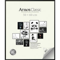 BILDERRAHMEN - Schwarz, Basics, Glas/Papier (50/60/1,8cm)