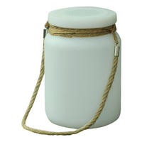 LED LAMPE PARTY 21 cm  - Weiß, Trend, Kunststoff (21cm)